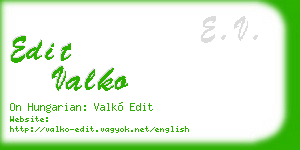 edit valko business card